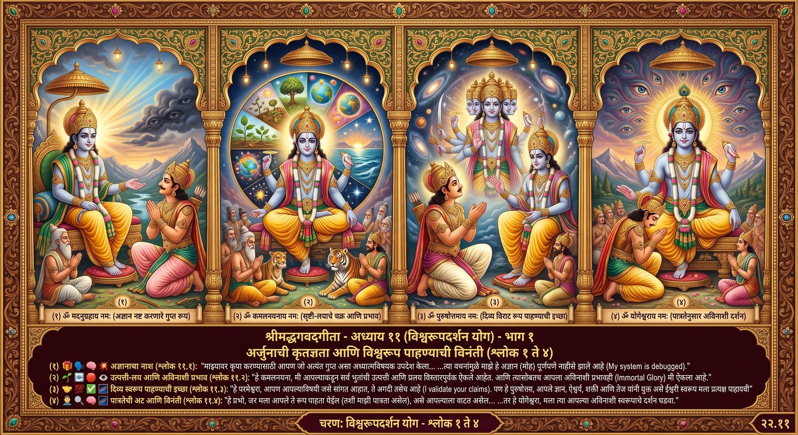 भाग १ — विश्वरूपदर्शन चित्रण