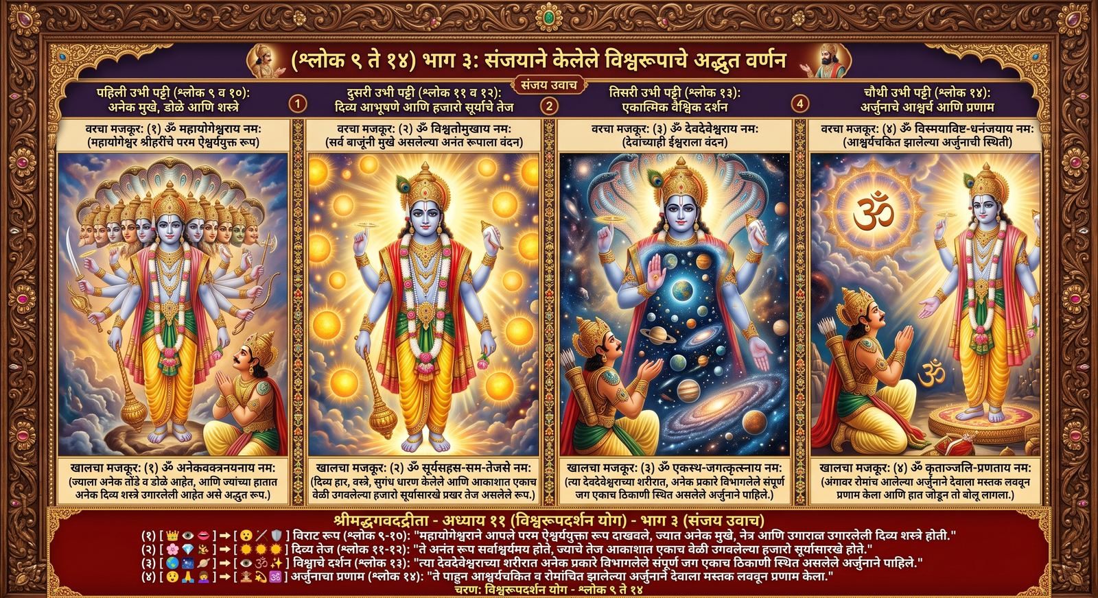 भाग ३ — विश्वरूपदर्शन चित्रण