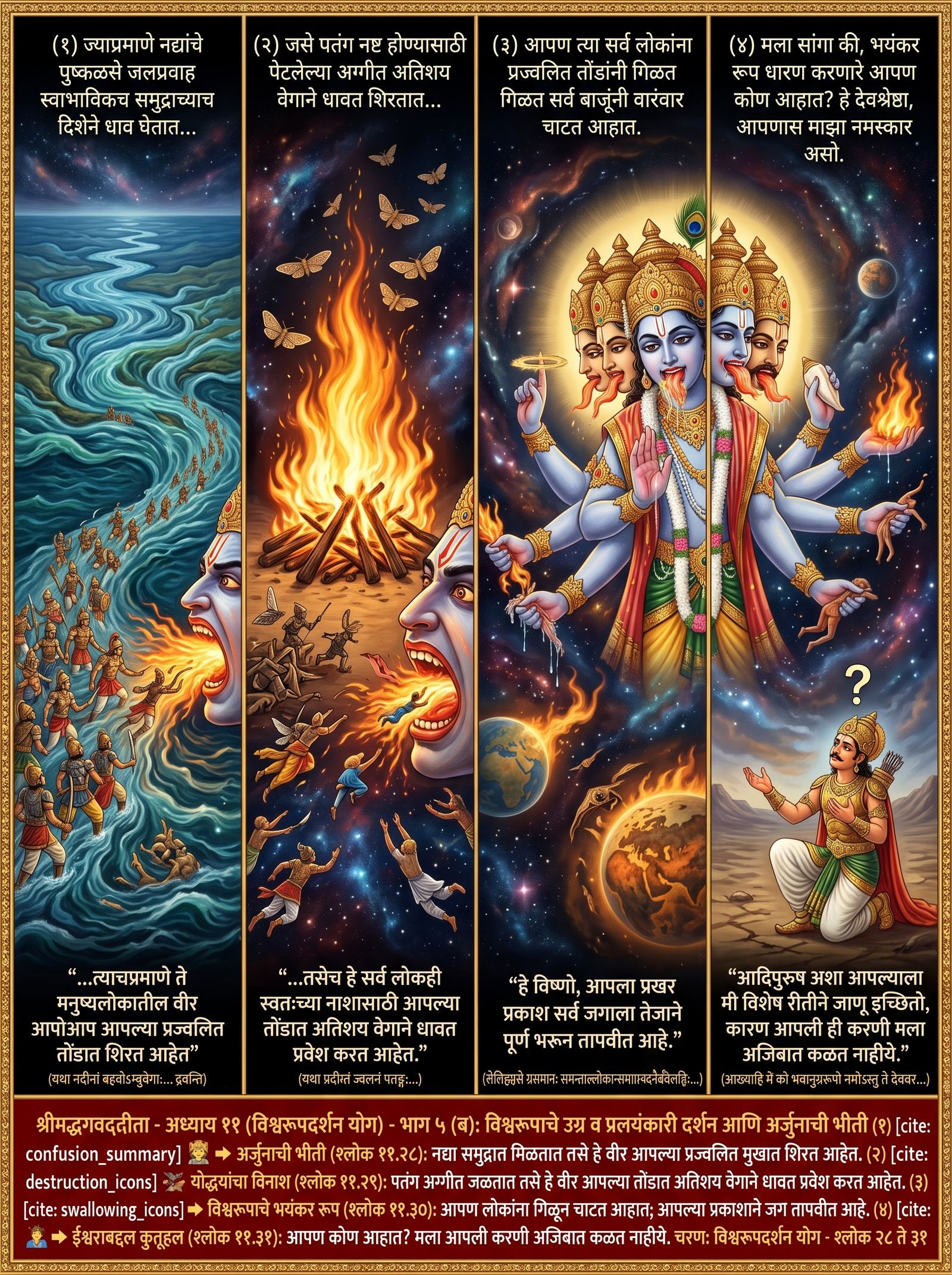 भाग ५(ब) — विश्वरूपदर्शन चित्रण