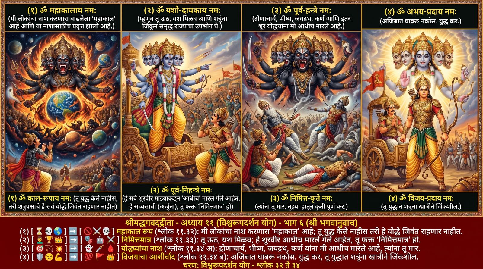 भाग ६ — विश्वरूपदर्शन चित्रण